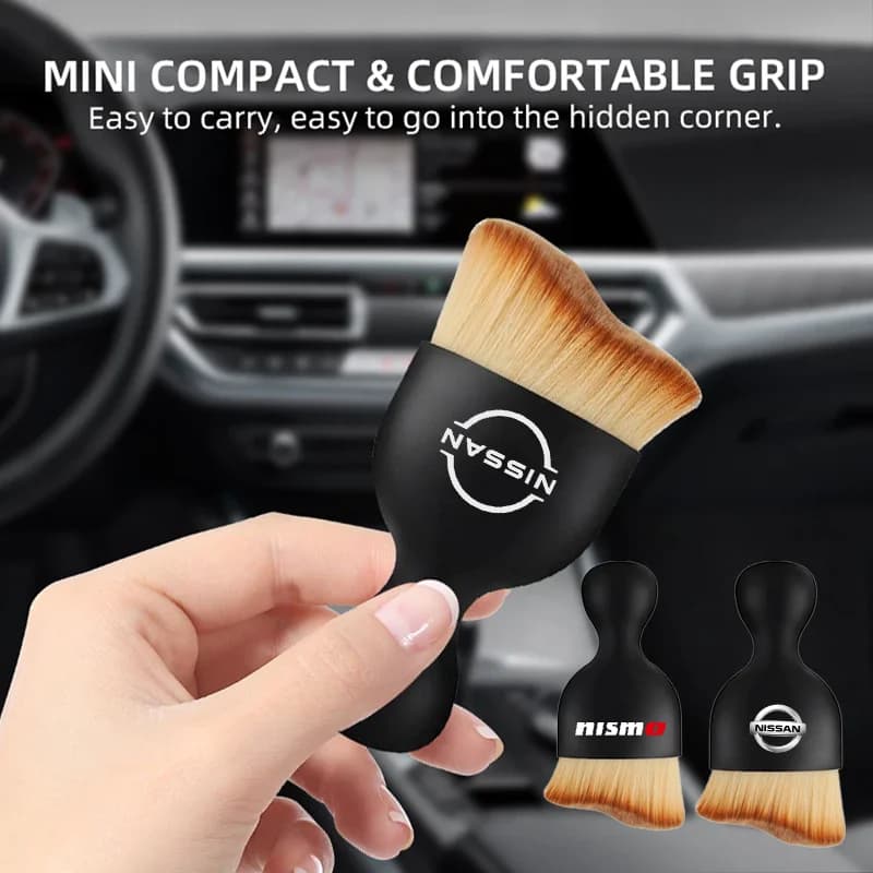 Interni auto Pulizia Spazzola Morbida Strumento di Rimozione Della Polvere Accessori Auto Per Nissan X-trail Almera Qashqai Tiida Patrol Y62 Teana J32