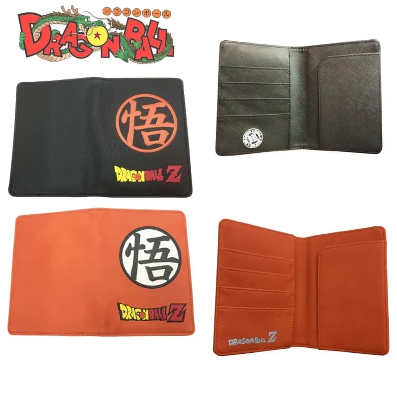 Porta Passaporto in PU Dragon Ball Z Son Goku, Custodia Protettiva per Passaporto e Documenti, Accessori da Viaggio