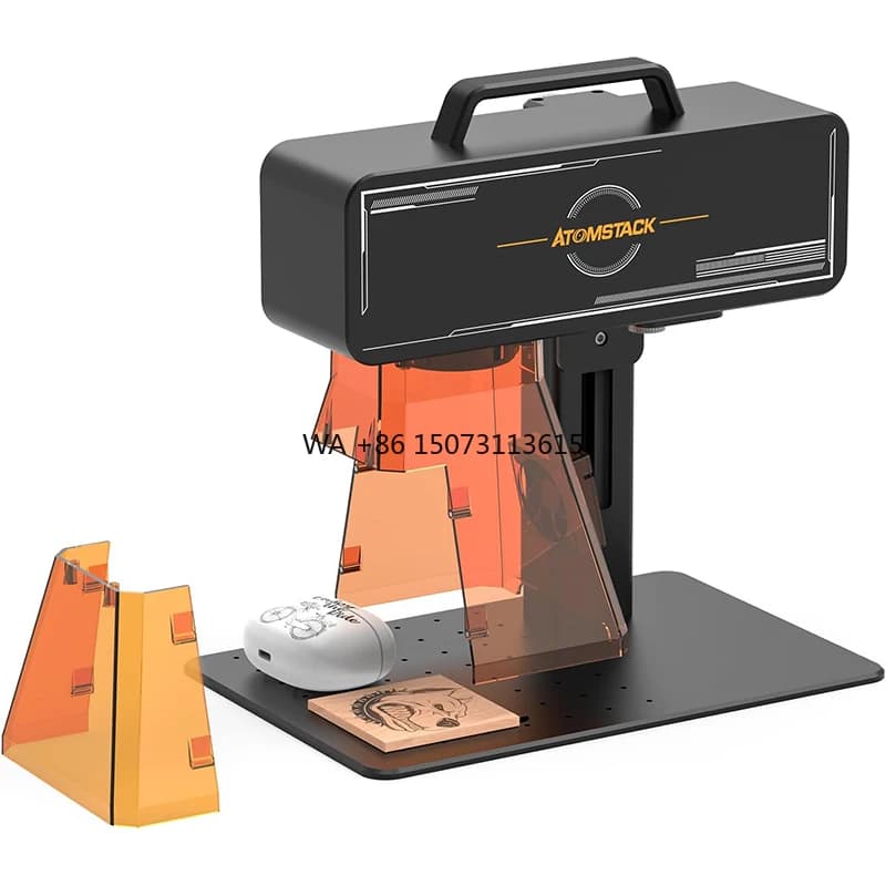 ATOMSTACK M4 Pro Macchina per marcatura laser a fibra professionale 1064nm Macchine per incisione a doppia sorgente luminosa a infrarossi