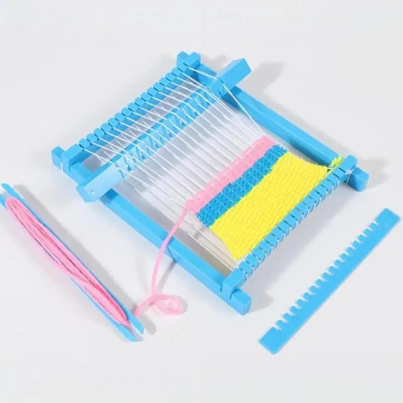 STEM DIY Weaving Loom Kit Educational Handmade Weaving Craft Set for Kids Develop Creativity Imagination Ideal School Supply