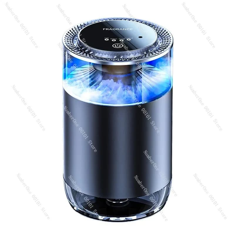 House fragrance diffuser with rechargeable perfume for car deodorant with snow mountain clouds landscape