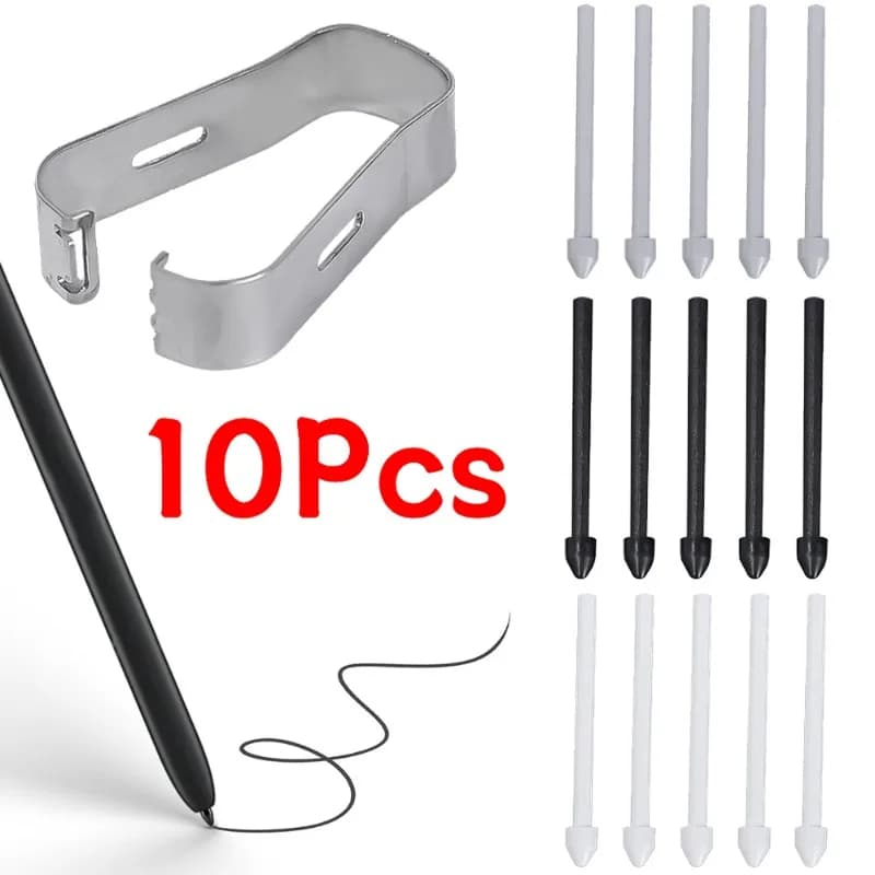 Punta di ricambio per punta stilo touch con clip in metallo per Samsung Galaxy Note 20 10 Tab S6 Lite T860 T865 S7 S8 Serie S Accessorio penna