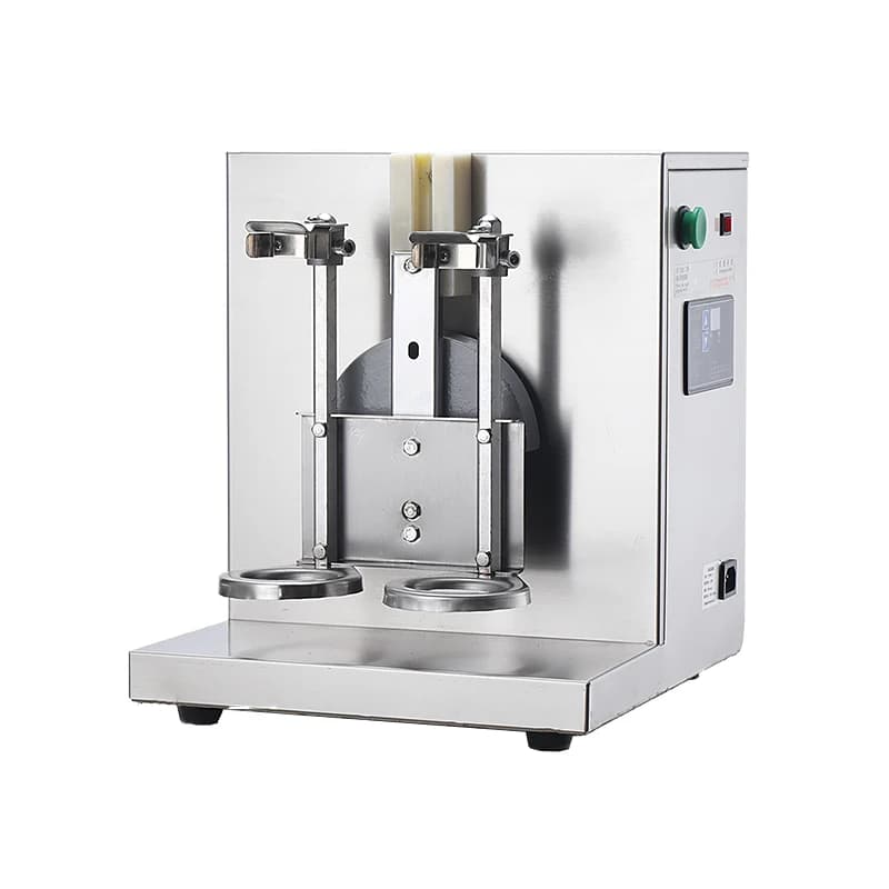 Automatic Double Heads Milk Tea Shaker Stainless Steel Bubble Tea Shaking Machine Fruit Juice Mixer for Boba Tea Coffee Cocktail