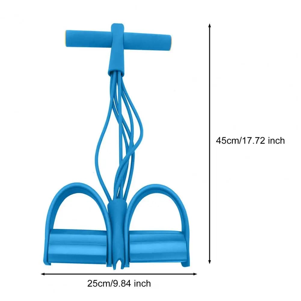 6-inch sit-up pedal strength band with handle Stretch yoga pedal extractor Gym training equipment for body stretching