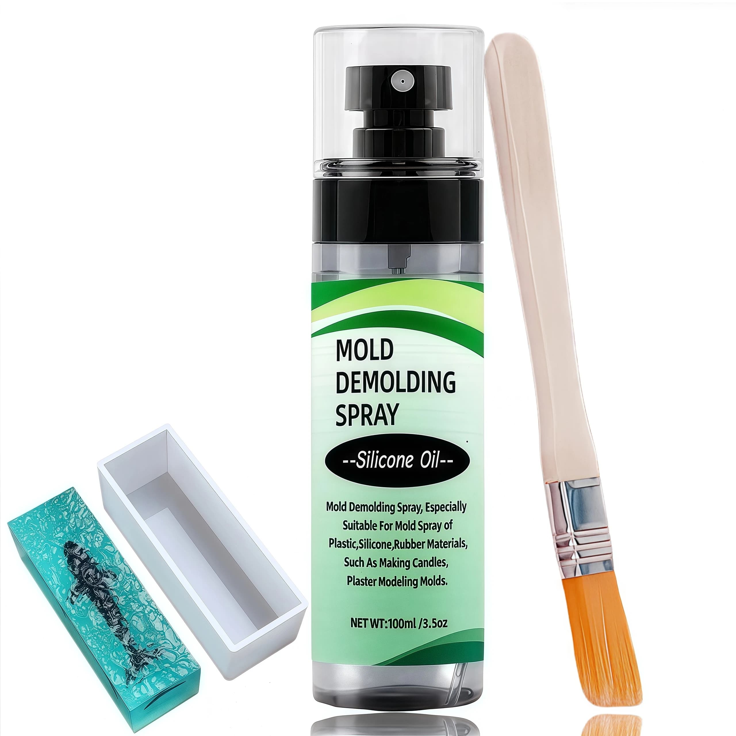 Spray per rilascio stampo per realizzare candele e resina epossidica, rilascio olio siliconico ad asciugatura rapida, rilascio stampo professionale antiaderente