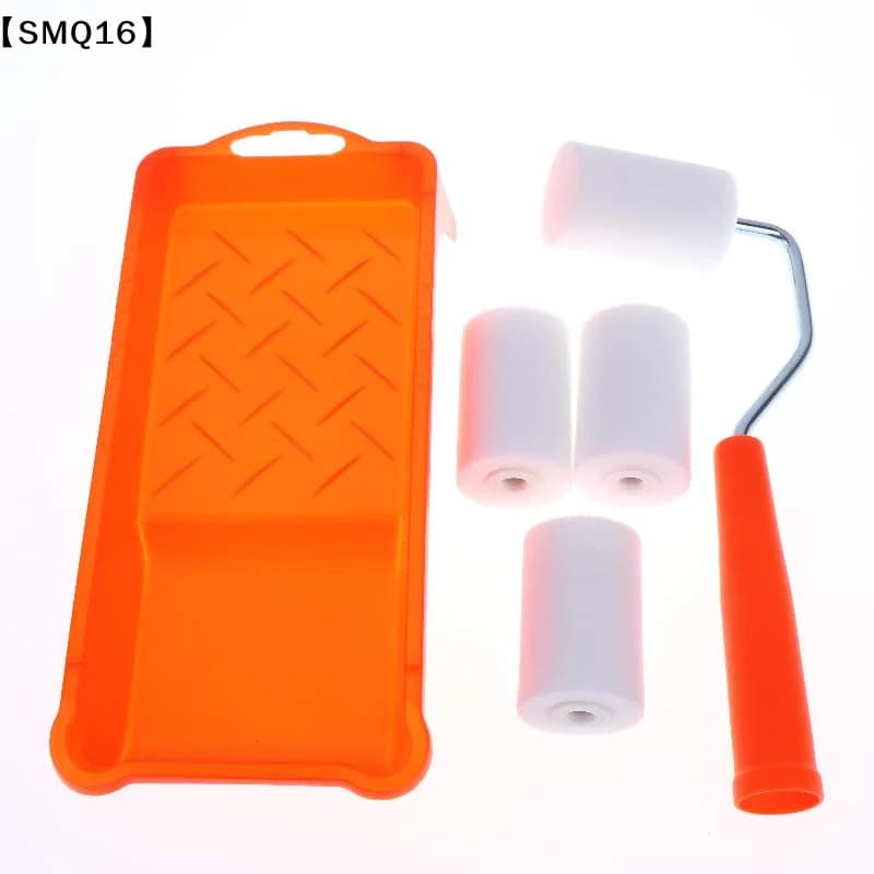 6Pcs High-Density Foam Paint Roller Paint Tray Liner Decor Tools 2 Inches Small Paint Roller Kit Painting Supplies Hardware【SMQ】