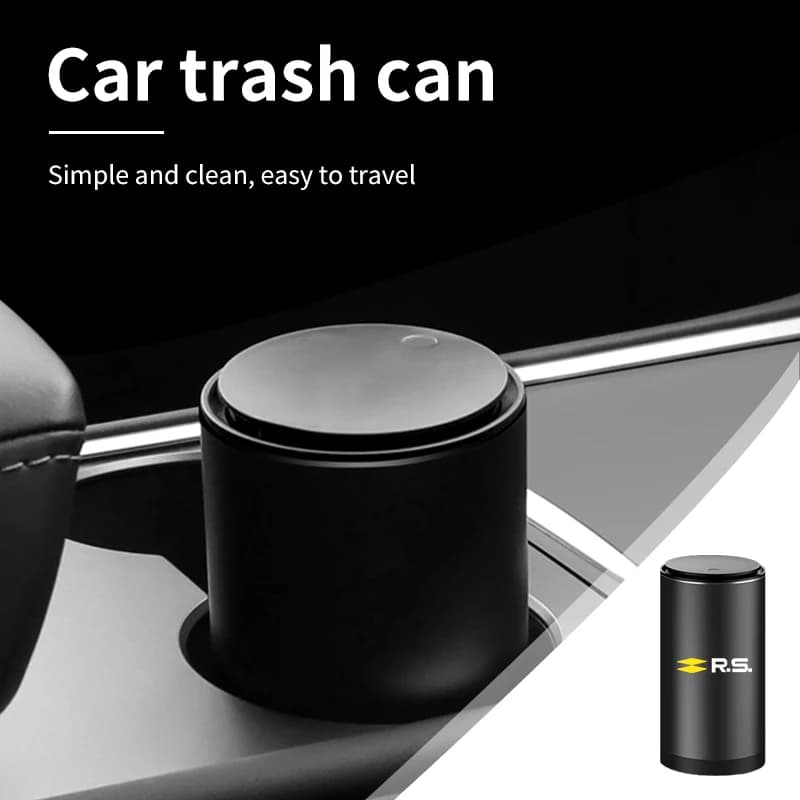 Car Trash Bin Stretchy Garbage Can Storage Box Rubbish Organiser For Renault RS Line Clio Scenic Logan Megane Koleos Sanderoa