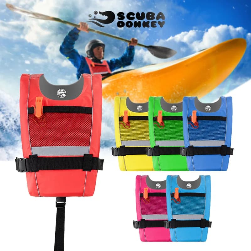 Giubbotto di Salvataggio per Adulti e Bambini, per Snorkeling, Nautica, Pesca, Surf, Nuoto, Sport Acquatici all'Aperto