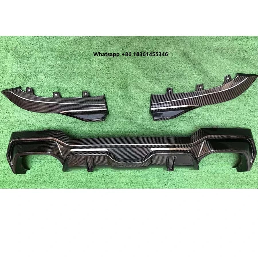 For 4 Series G22 G23 430 425 Carbon Fiber Back lip Car Rear Bumper Diffuser Rear Splitters Spoiler Back lip Upgrade body kit