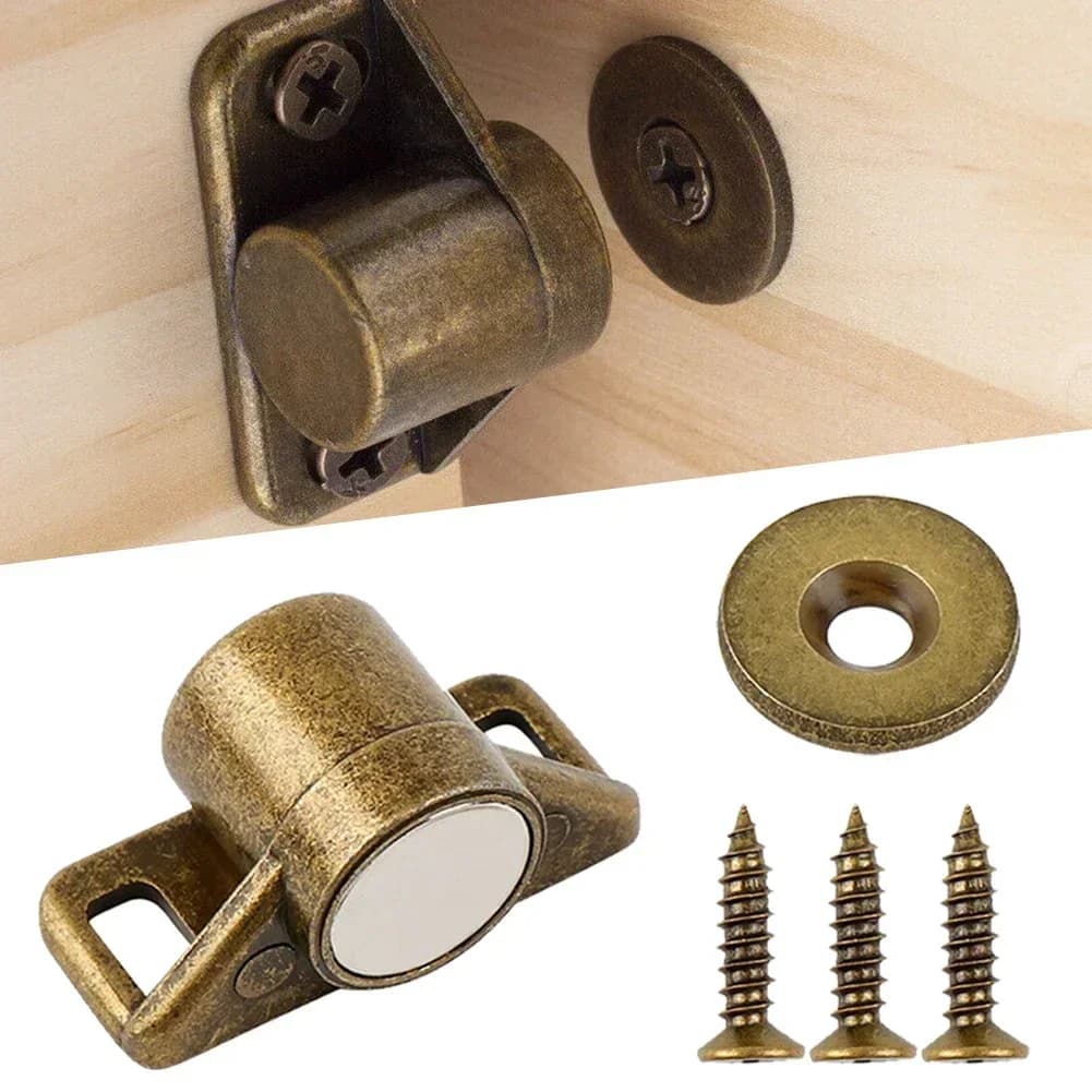 Chiusura magnetica per porta dell'armadio Fermaporta per mobili Forte chiusura magnetica in lega di zinco Ultra per chiudiporta dell'armadio