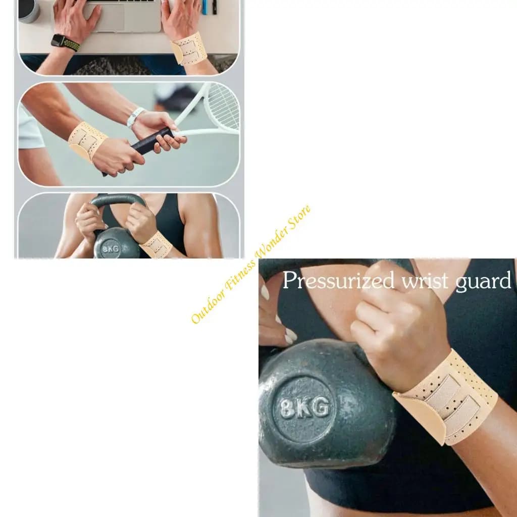 E8BF Tutore per polso elastico regolabile Leggero e traspirante Supporto per polso per sollevamento pesi Basket Tennis Badminton