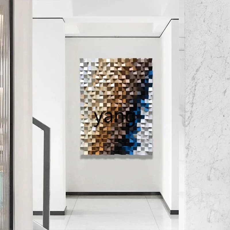 LTT pannello fonoassorbente appeso dipinto tridimensionale in legno massello scheda di diffusione sfondo parete pittura decorativa