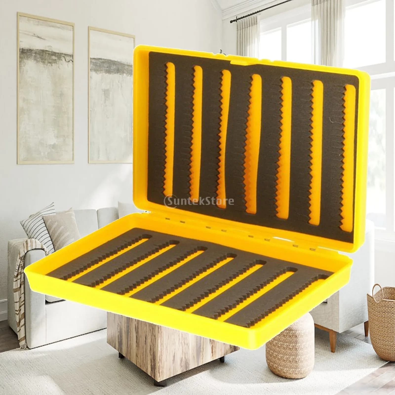 Double Sided Fly Fishing Box Fishing Lure Hook Tackle Storage Container Portable