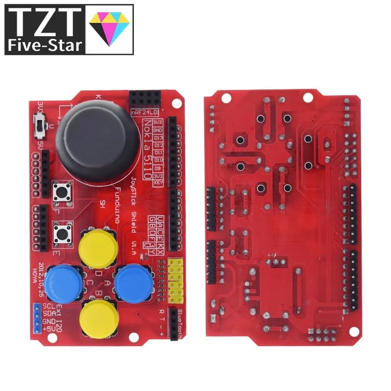 GREATZT Joystick Shield per Arduino, Scheda di Espansione con Funzioni di Tastiera e Mouse Analogici