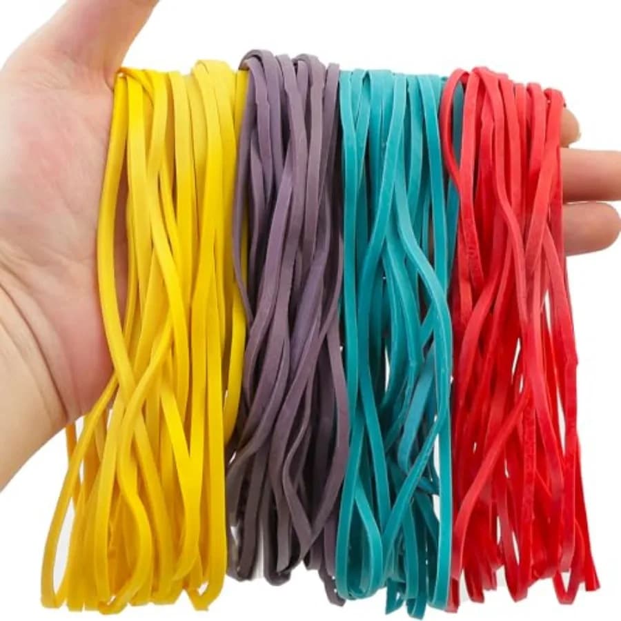 Large Rubber Bands Heavy Duty, 120 Pcs, 7 Inch Rubber Bands Office Supplies for Office File Folders