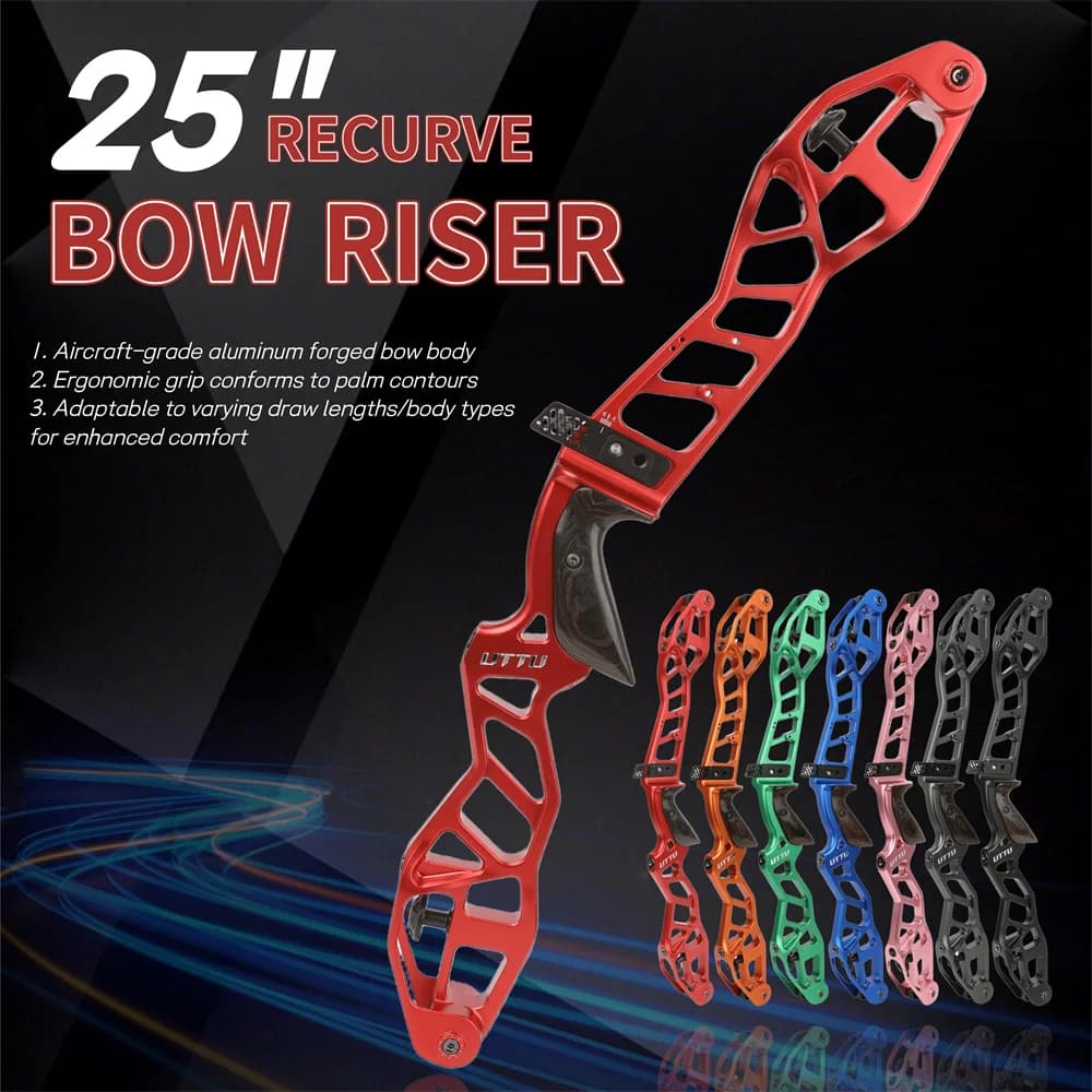 23 "25 pollici ILF Arco Maniglia CNC In Lega di Alluminio Tiro Con L'arco Takedown Arco Recurvo Riser Grip Caccia Tiro Al Bersaglio di Formazione