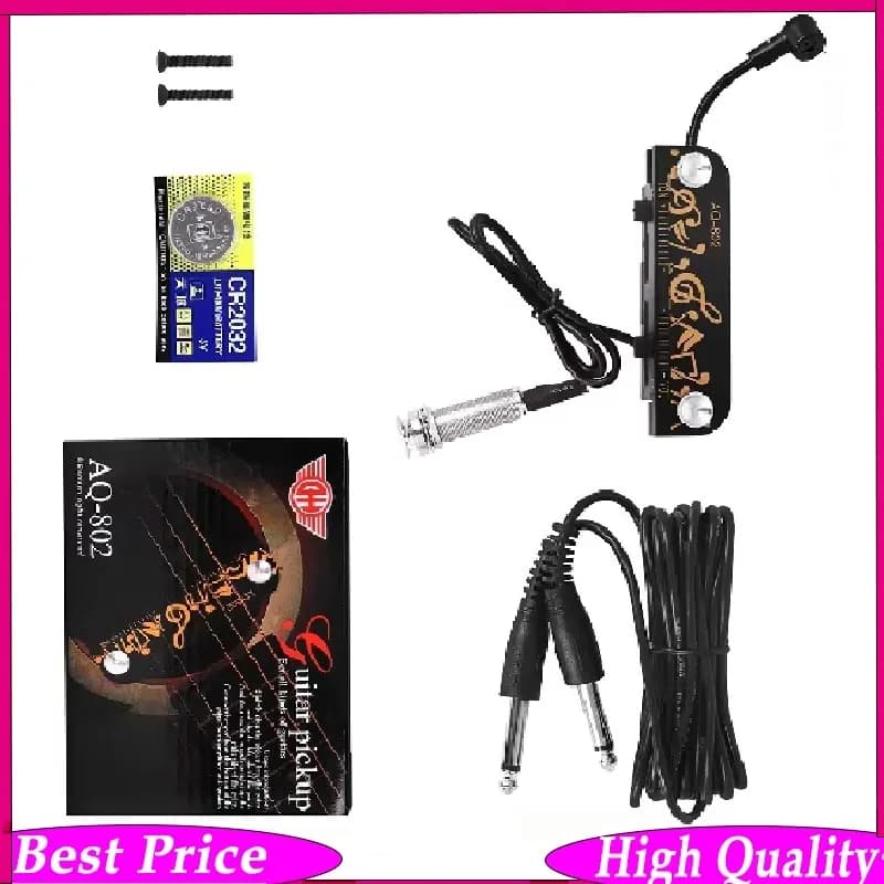 Microfono a Contatto Piezoelettrico Professionale per Chitarra, Accessori per Strumenti a Corda, Violino, Ukulele