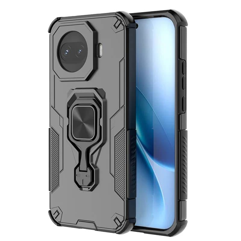 For Vivo iQOO Z11 Turbo Case Shockproof PC+TPU Ring Car Mount Magnetic Stand Camera Protection Armor Cover for iQOO Z11 Turbo
