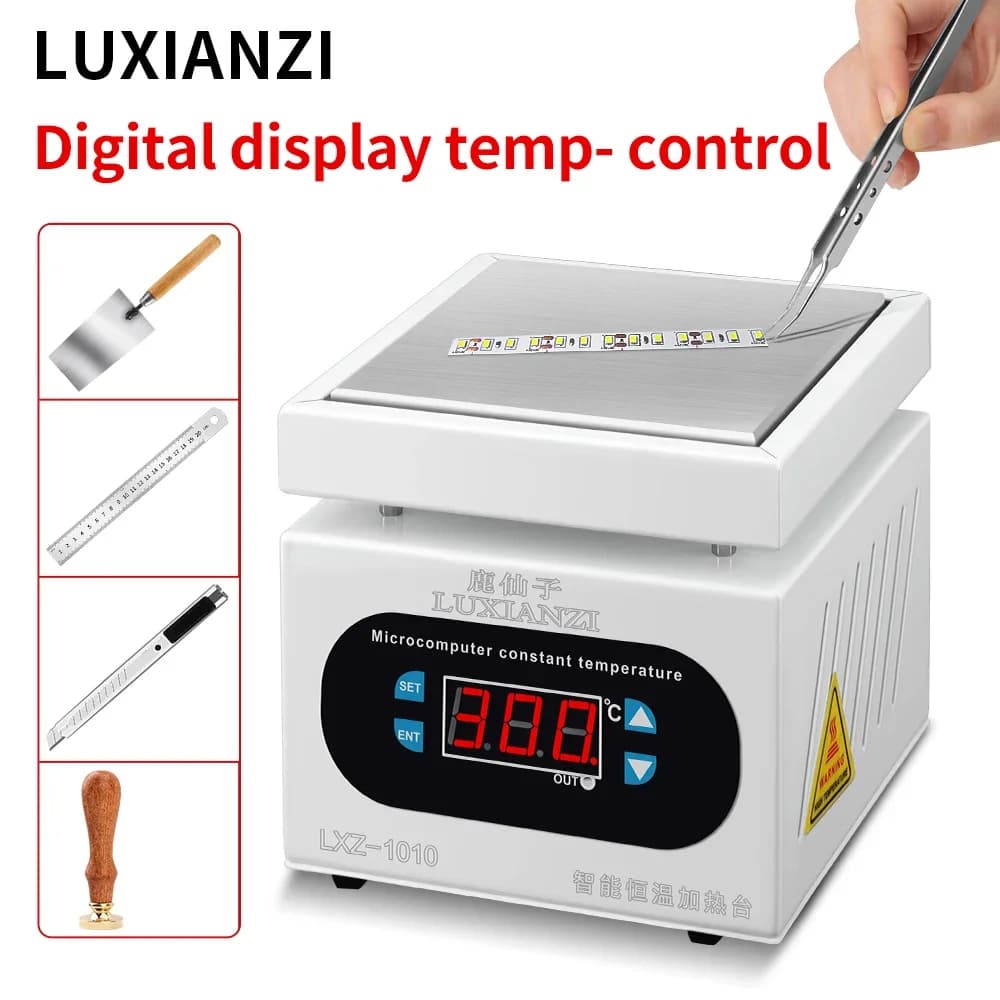 LUXIANZI Piastra Calda per Saldatura Digitale PCB SMD Phone LCD Touch Screen LED Repair Tools Removing Table Heating Station Welding Reprocessing Station