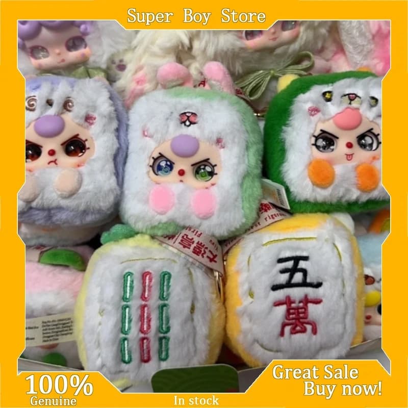 new Baby Three Mahjong Series Anime Blind Figure Box Mystery Enchanting Collective Toys for Girls Friend Surprise Birthday Gift