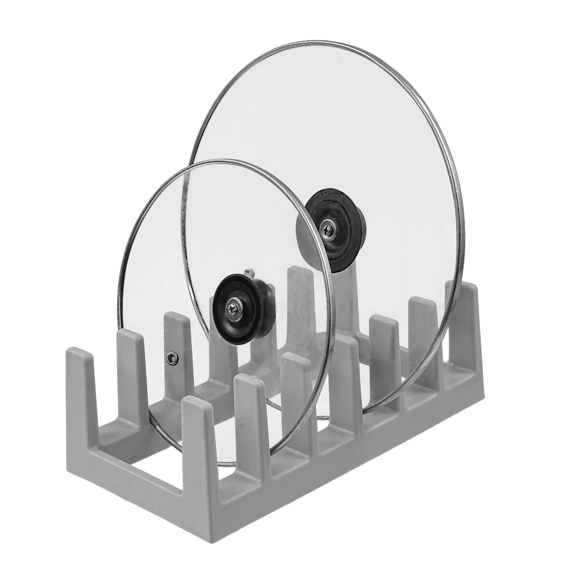 Multi Functional Storage Rack: Lid Rack, Bowl Rack, Spoon Rack, Cutting Board Rack, Book Storage Rack. Easy To Store