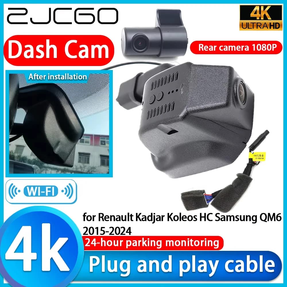 For Renault Kadjar Koleos HC Samsung QM6 2015-2024 Wifi 4K DVR Dash Cam Car Camera Sony Video Recorder 24 Hours Parking Monitor