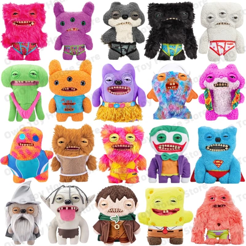 Originale Fuggler Giocattoli di Peluche Divertenti Denti Brutti Mostro Beach Resort Serie Peluche Squirm Pazzo Coniglio Farcito Peluche Regali della Bambola