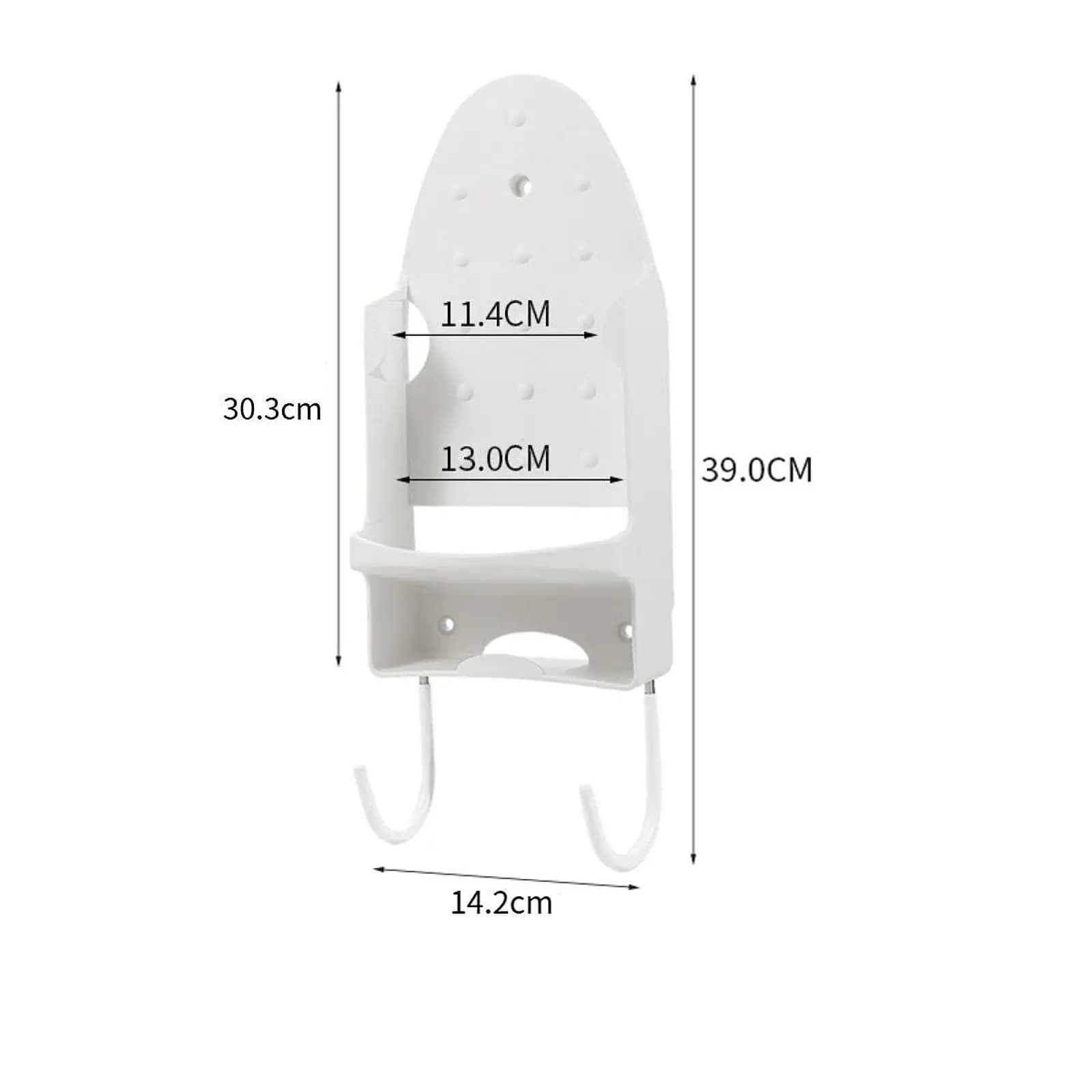Adjustable Ironing Board Holder Wall Mounted Sturdy Rack for Vertical Iron Storage in Home