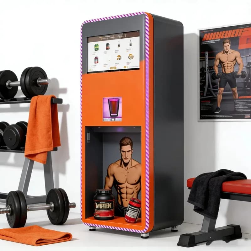 Distributore Automatico Personalizzato di Frullati Proteici Post-Allenamento, Personalizzabile con Distributore di Proteine in Polvere Tipo Cucchiaio
