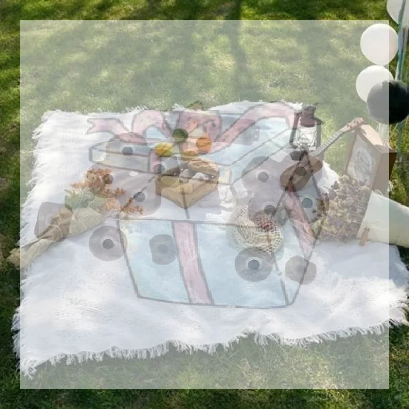 【CC】Picnic Blanket Camping Blanket Woven Sofa Cover Tablecloth Tapestry Outdoor Camping Dustproof Tablecloth Mat