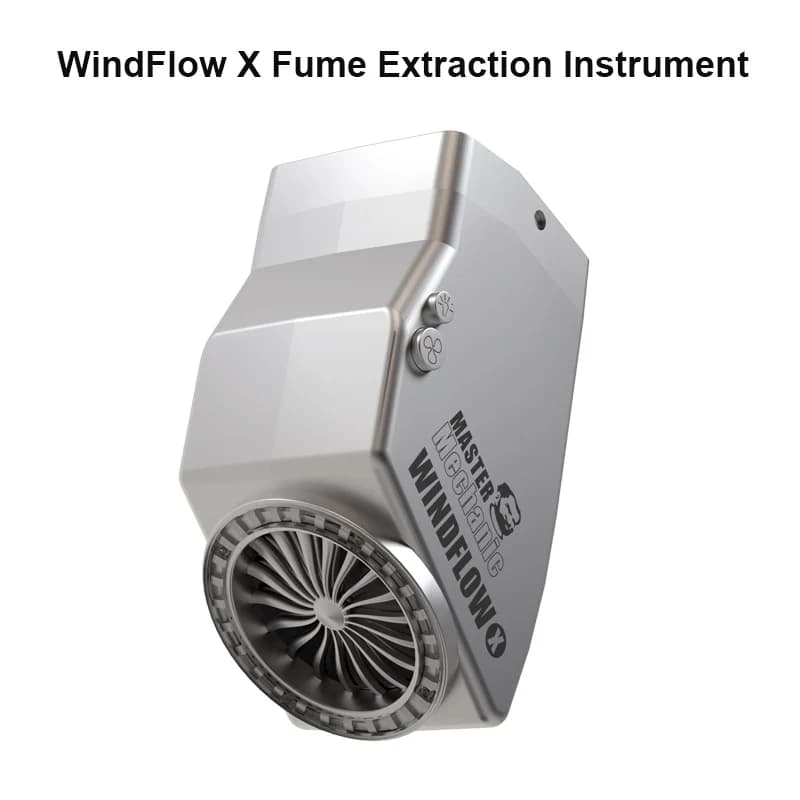 Strumento di estrazione di fumi MECCANICO WindFlow X per microscopio Scheda madre PCB Saldatura Riparazione Ventola di scarico Strumento di scarico di fumo