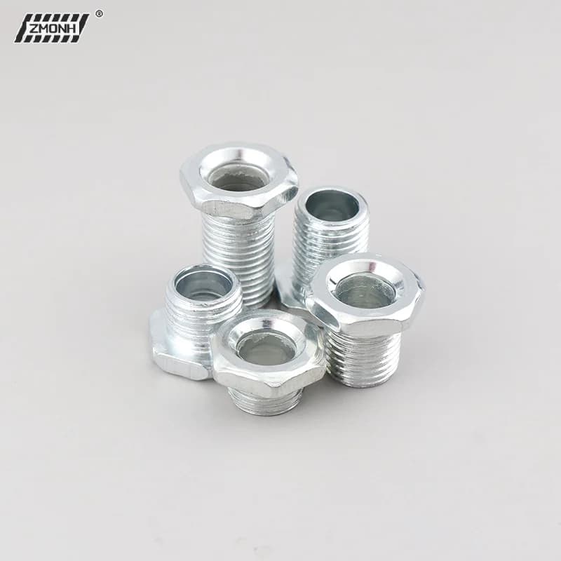 Tubo filettato M10 con dado per lampade, viti cave, tubi metallici, filettature per sbiancamento denti, riparazione filettature, accessori di collegamento per basi di illuminazione