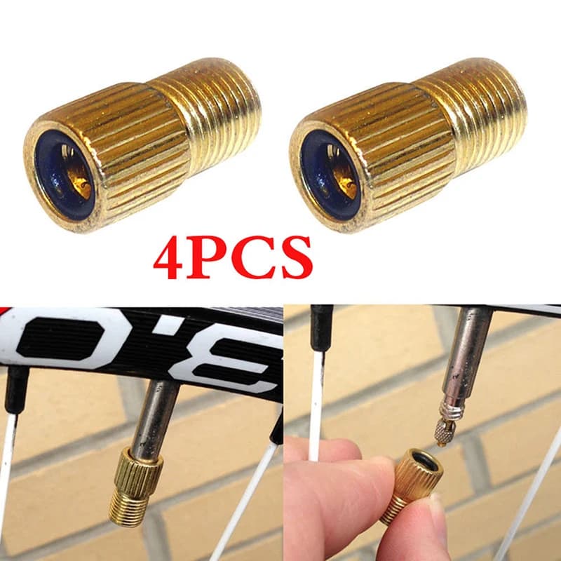 4 pezzi/set a valvola convertitore adattatore bici da strada tubo pompa bicicletta 1,5 cm
