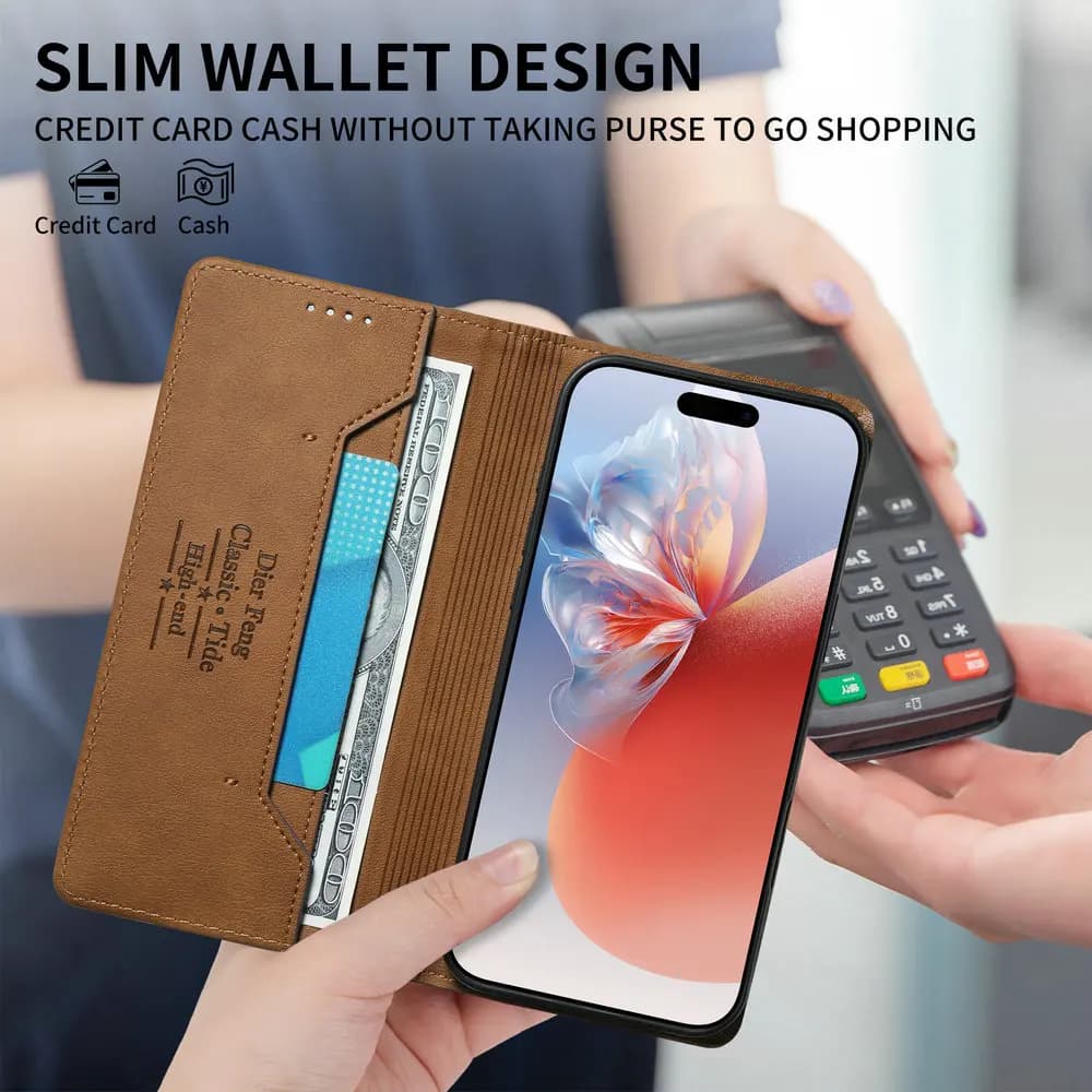 For Redmi Note 14 Pro 14S 4G 5G RFID Leather Wallet Case for Xiaomi Redmi Note 14 Pro Plus Etui Note 14s 14 Pro + Magnet Cover