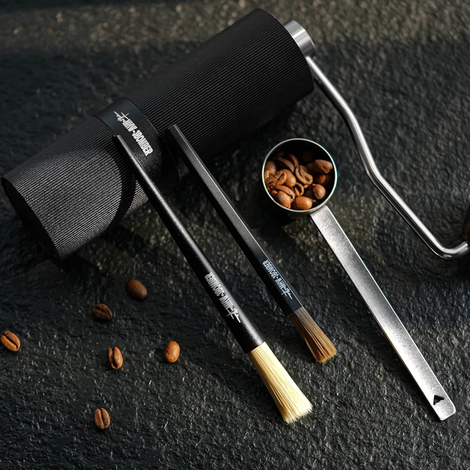 MHW-3BOMBER Set di spazzole per la pulizia della macchina da caffè Spazzola per la pulizia dell'espresso per la macchina da caffè Strumento per il caffè Strumenti per la pulizia della barra del caffè domestica