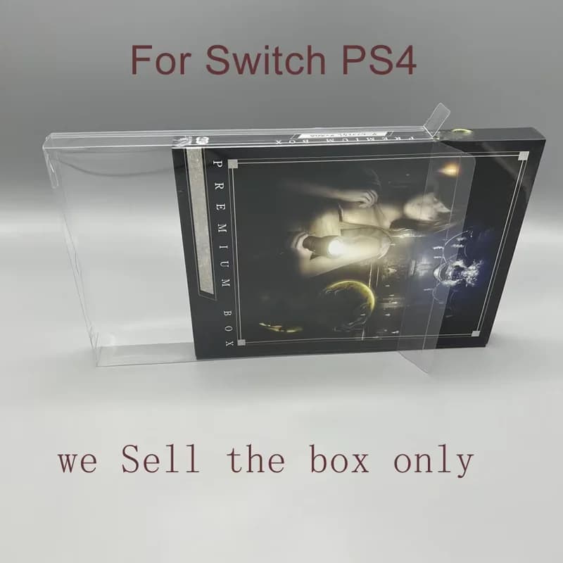 Scatola trasparente trasparente per Switch per PS4 Per Fatal Frame: Maschera dell'eclisse lunare Scatola protettiva in plastica PET con display