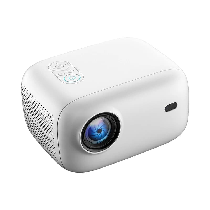 Proiettore Video Mini Portatile LCD con Messa a Fuoco Manuale, Schermo Olografico Astronauta, Android 11 per Home Theater