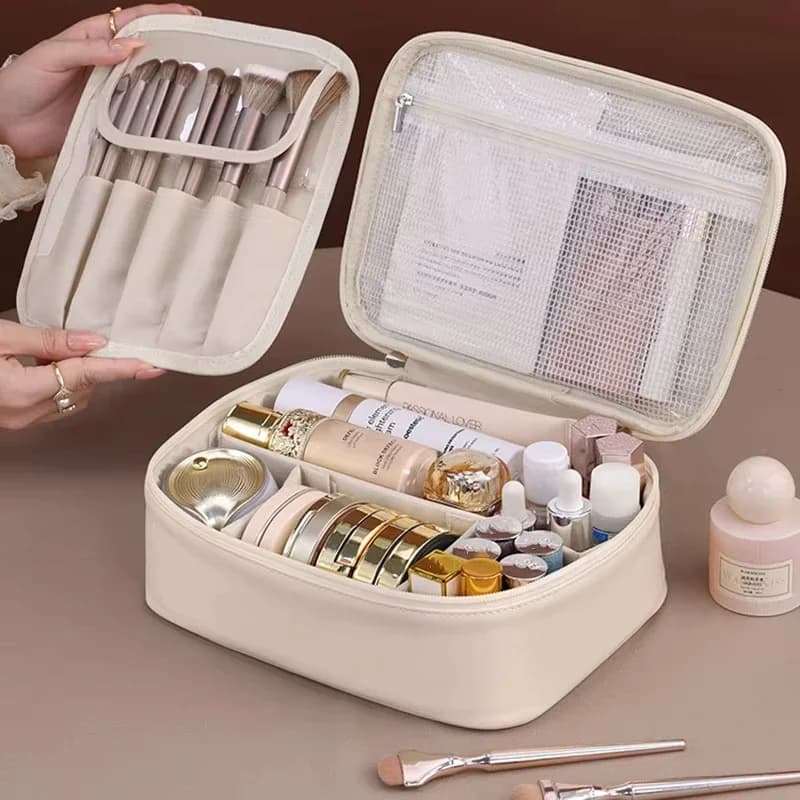 1 Piece Makeup Bag Portable Travel Bag For Large Capacity Multilayer Classification Portable Travel Toiletry Bag Cosmetic Organizer