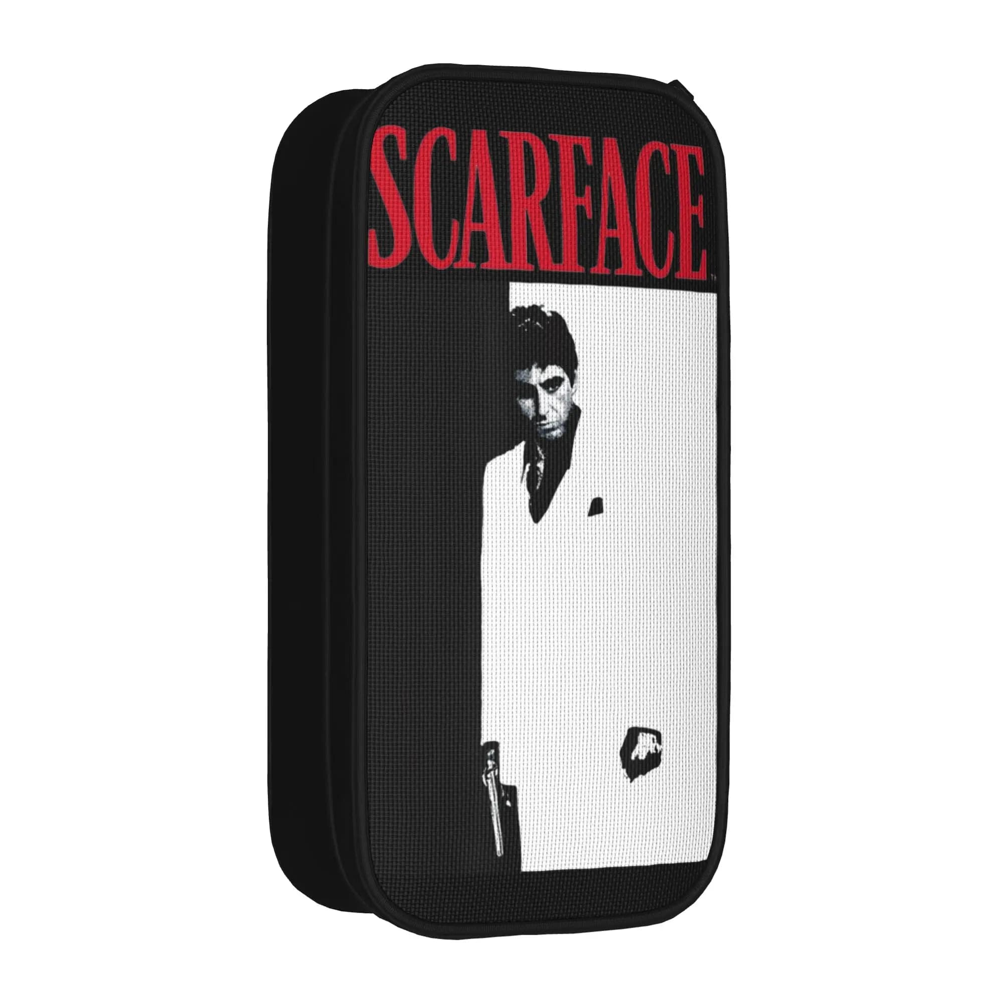 Scarface Tony Montana Movie Pencil Cases Creative Pen Box Bags Student Large Storage Office Zipper Pencil Pouch
