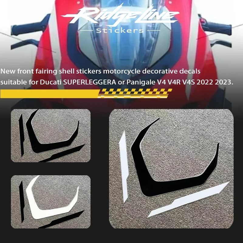 Nuovi adesivi per carenatura anteriore decalcomanie decorative per moto adatte per Ducati SUPERLEGGERA o Panigale V4V4RV4S 2022 2023.