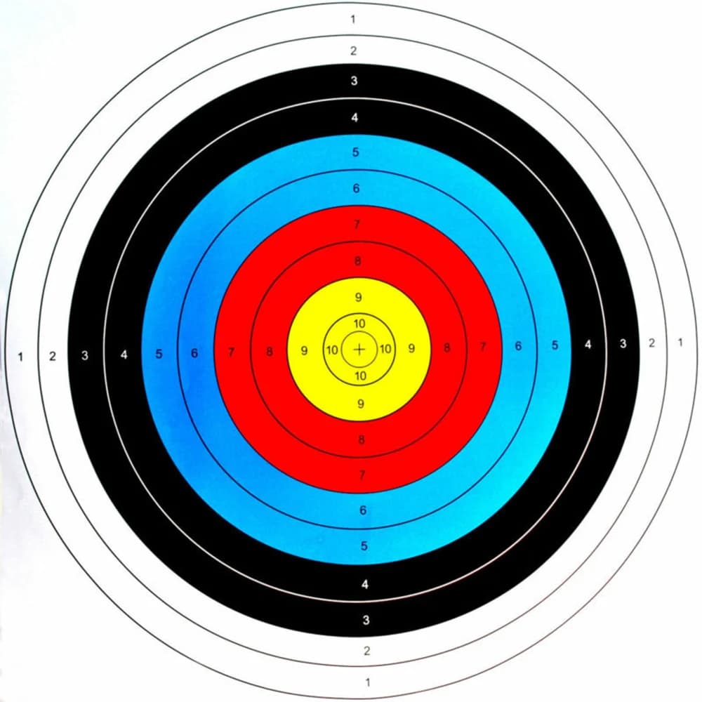 10pc 40x40cm bersagli per tiro con l'arco faccia di carta pratica durevole allenamento per arco di freccia pratica freccette sportive caccia tiro accessori