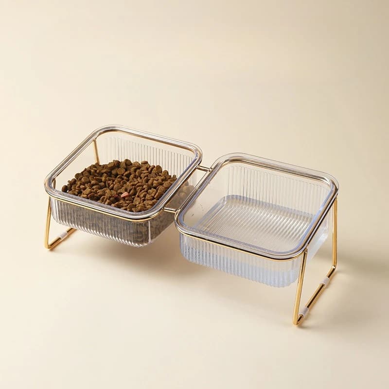 Ciotola Premium in Ferro per Cibo e Acqua per Cani e Gatti, Stazione di Alimentazione per Idratazione e Nutrizione Sana Essenziale
