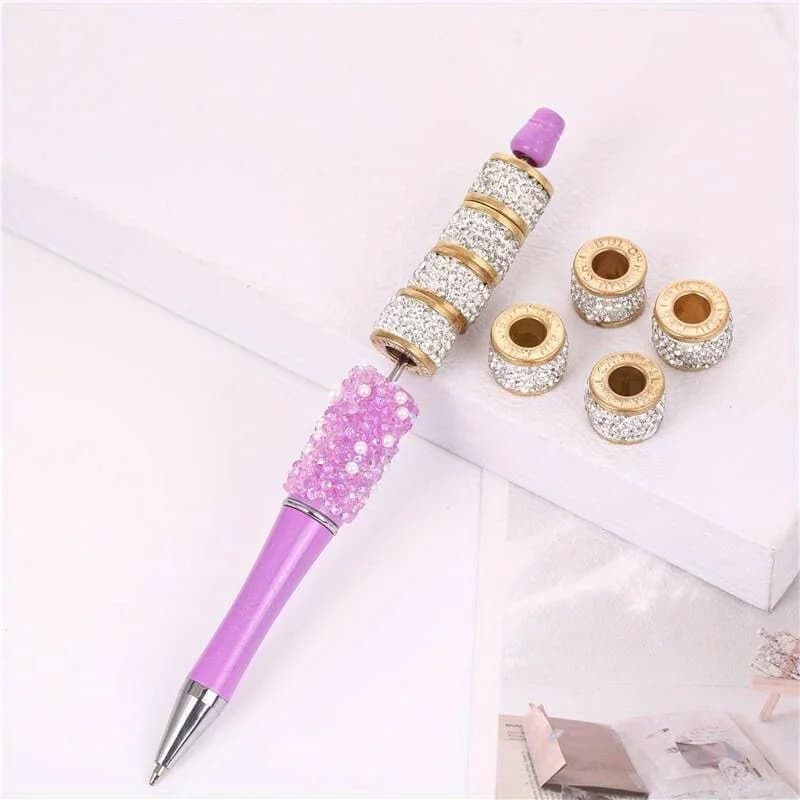 10 pz/lotto moda metallo ottone Micro-set cristallo cilindrico distanziatore perline braccialetto che fa accessori gioielli fai da te