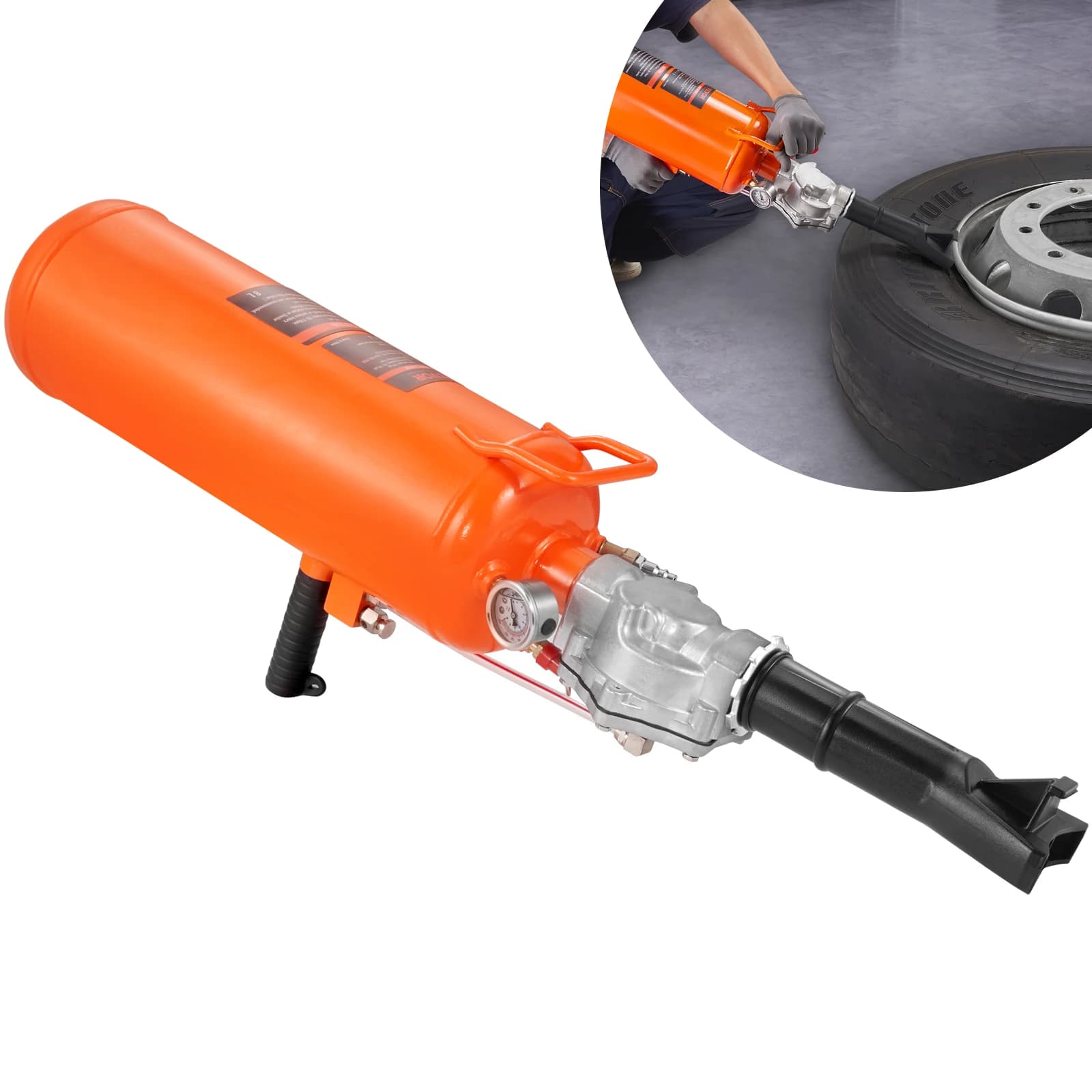 SucceBuy Pneumatico Bead Seater 8L Air Tire Bead Blaster 120 PSI Handheld Bead Seater Strumento di gonfiaggio portatile aggiornato per camion