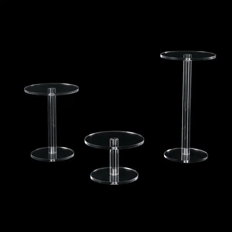 [HS][HS]1PC Transparent Frame Round Jewelry Display Stand Acrylic Clear Bracelet Organizer Shelf Jewelry Storage Rack