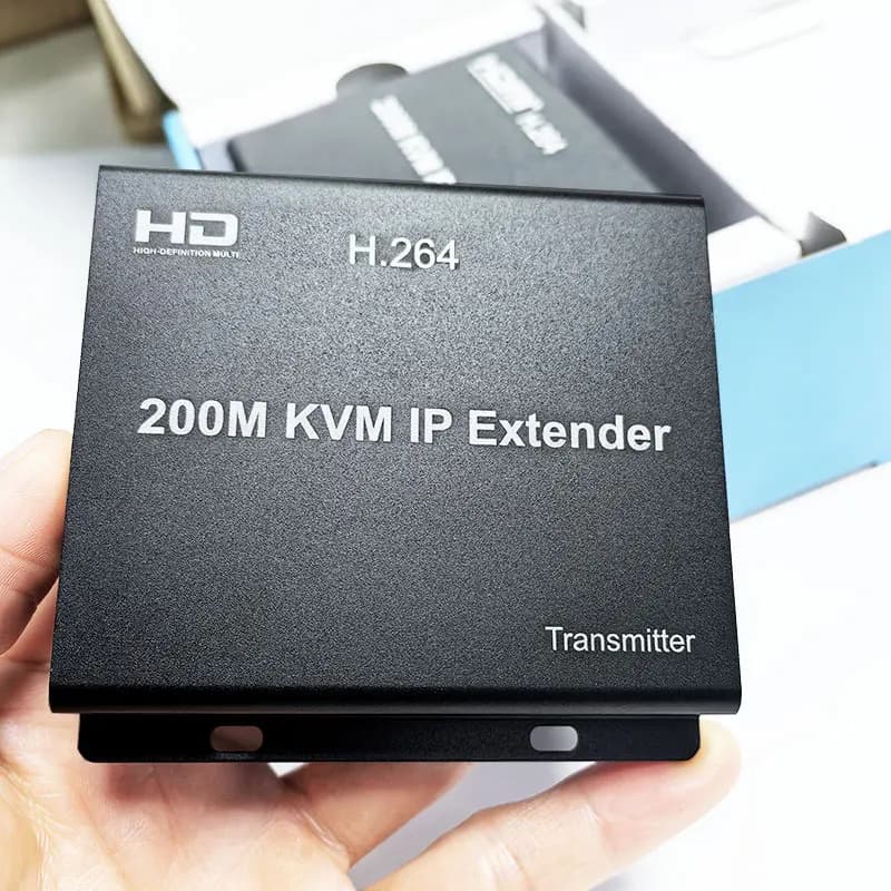 Estendi IP KVM da 200 M H.264 Compatibile con HDMI su un singolo cavo Ethernet Rj45 cat5e/6 1080P con supporto USB Touch Screen