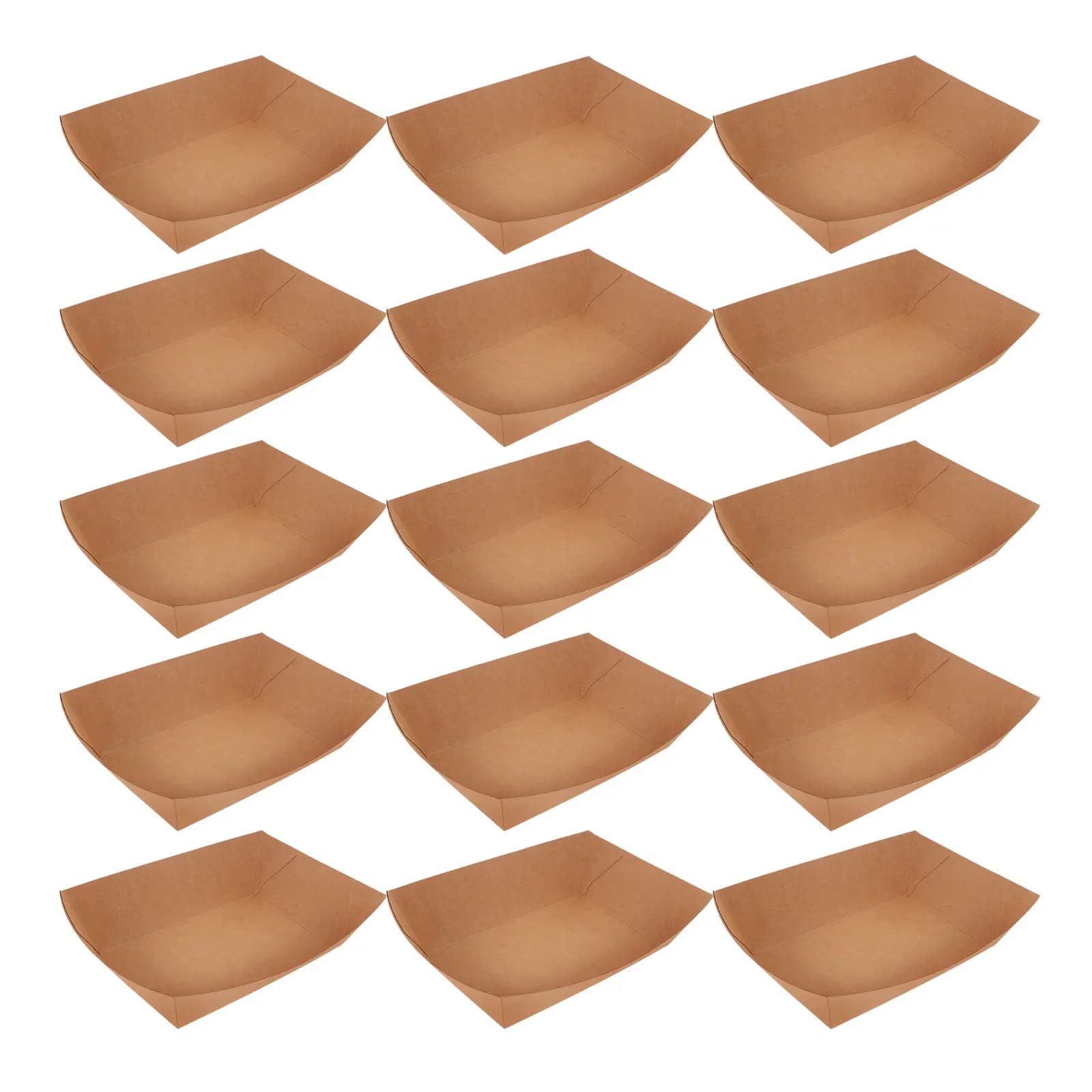 100Pcs Paper Food Tray Disposable Hot Dog Boxes Chicken Wings Snack Boats Party Serving Containers Takeout Paper Food Tray