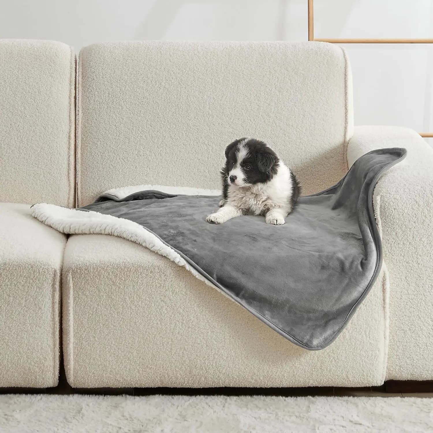 Coperta per Animali Domestici in Tinta Unita, Morbida Coperta in Peluche, Spessa e Impermeabile, Lavabile in Lavatrice, per Cani