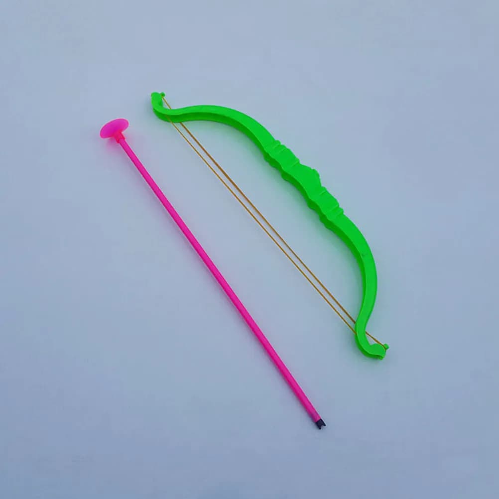 20Pcs Plastic Bow Arrow Sets Kids Archery with Suction Cups Random Colors Sporting Goods Party Favors Outdoor Game Equipment