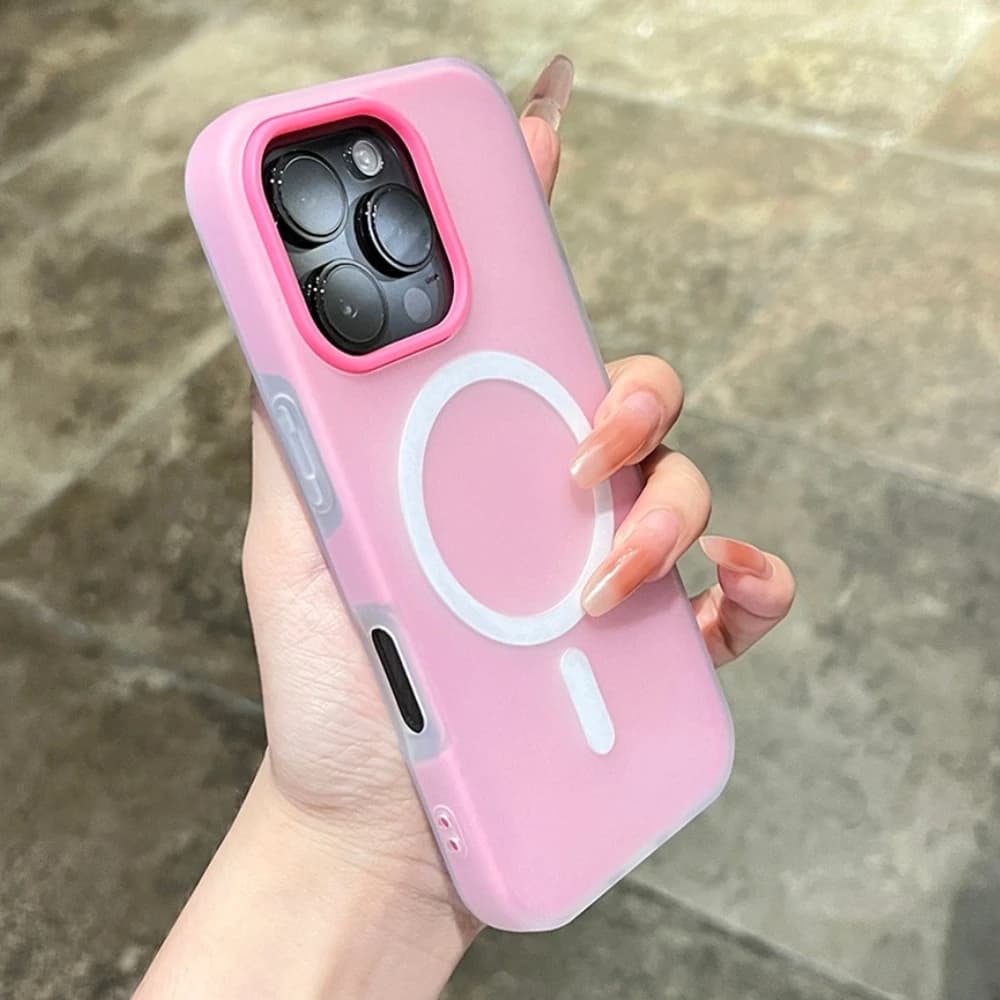 Cute Matte Magnetic Case for iPhone 16 15 14 Plus 13 12 11 Pro Max Magsafe Luxury Candy Wireless Charge Soft Protector Cover
